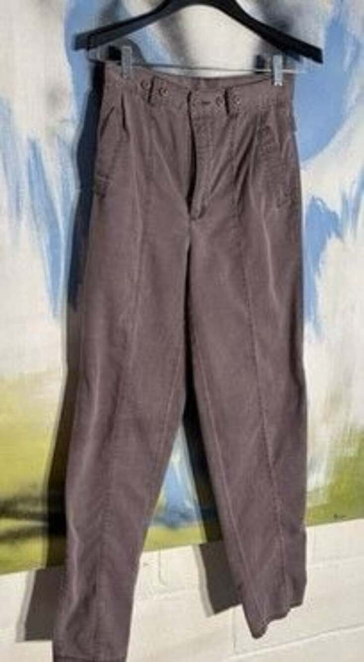 Vintage Cotler Women's Mauve Pleated Twill Dress Slacks Size 29, XL Length